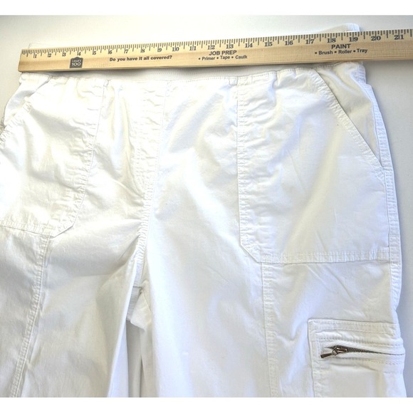 Chico's Roll Tab Crop Pant Effortless Closet Staple Coastal Grandma Size 3-XL - Picture 9 of 12